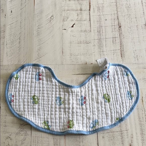 Aden Blue and White Large Bib - Picture 1 of 2